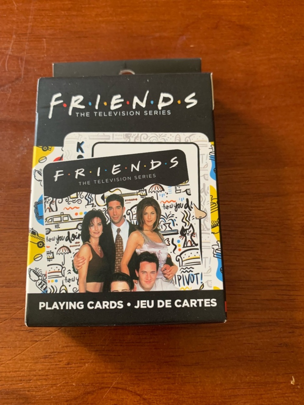 FRIENDS Playing Cards Box – Black with Yellow Accents